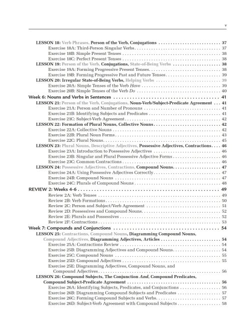 Grammar for the Well-Trained Mind, Revised Key to the Purple Workbook - Image 4