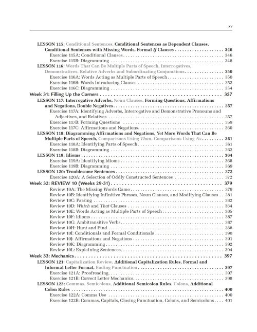Grammar for the Well-Trained Mind, Revised Key to the Purple Workbook - Image 14